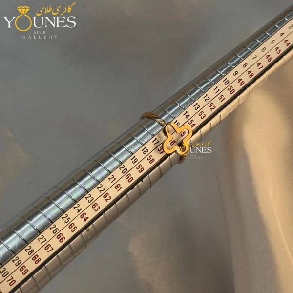 تصویر دوم انگشتر طلا ونکلیف مینیمال